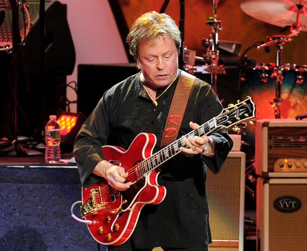 Guitarist Rick Derringer performs at Radio City Music Hall in New York on July 7, 2010. (AP Photo/Evan Agostini)