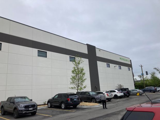 Retailer merchandise display maker Morgan Li celebrated its new warehouse May 20, 2025, in Chicago Heights. A fire destroyed the previous building at 1001 Washington Ave. (Mike Nolan / Daily Southtown)