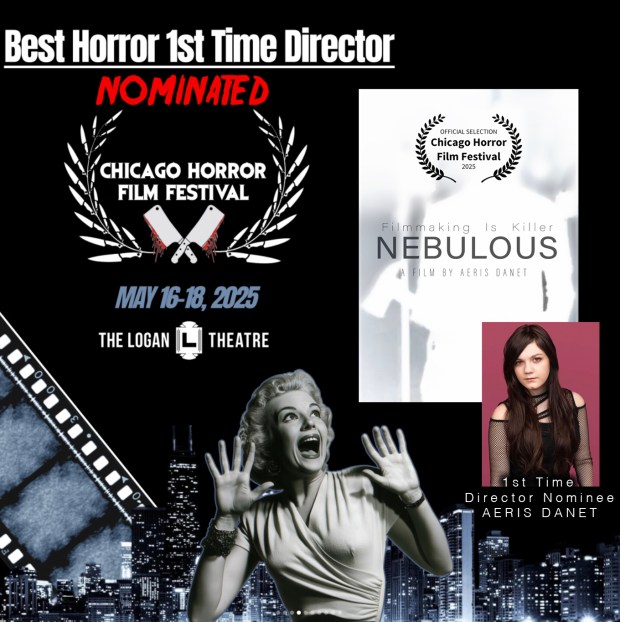 Aeris Danet was nominated for two awards for her first ever film, which she entered in the Chicago Horror Film Festival after her school's festival was canceled. (Theresa Danet)