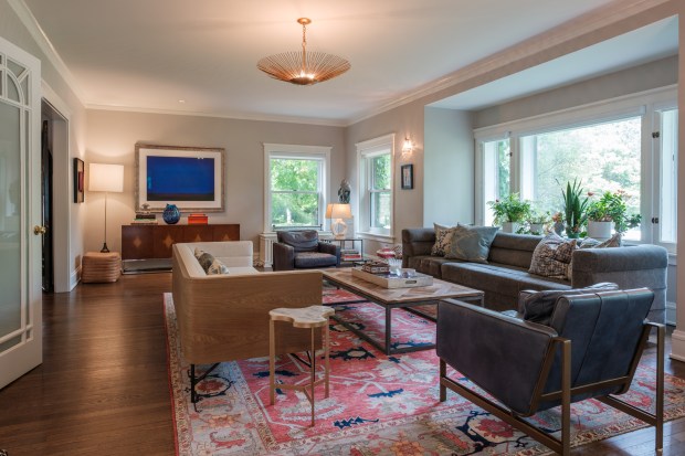 This five-bedroom, four-and-a-half bath home in Evanston recently went on the market for close to $2.5 million. (Joerg Metzner Photography)
