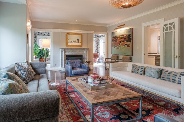 This five-bedroom, four-and-a-half bath home in Evanston recently went on the market for close to $2.5 million. (Joerg Metzner Photography)