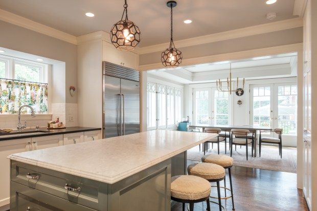This five-bedroom, four-and-a-half bath home in Evanston recently went on the market for close to $2.5 million. (Joerg Metzner Photography)
