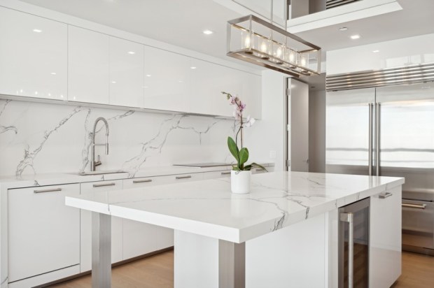 This five-bedroom, four-and-a-half bath home on the 70th floor of the Residences at Water Tower was recently listed for nearly $3.5 million. (VHT Studios)