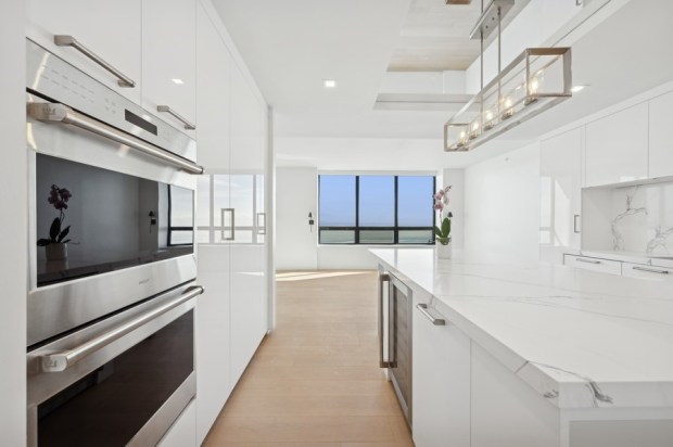 This five-bedroom, four-and-a-half bath home on the 70th floor of the Residences at Water Tower was recently listed for nearly $3.5 million. (VHT Studios)