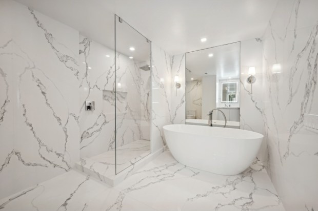 This five-bedroom, four-and-a-half bath home on the 70th floor of the Residences at Water Tower was recently listed for nearly $3.5 million. (VHT Studios)