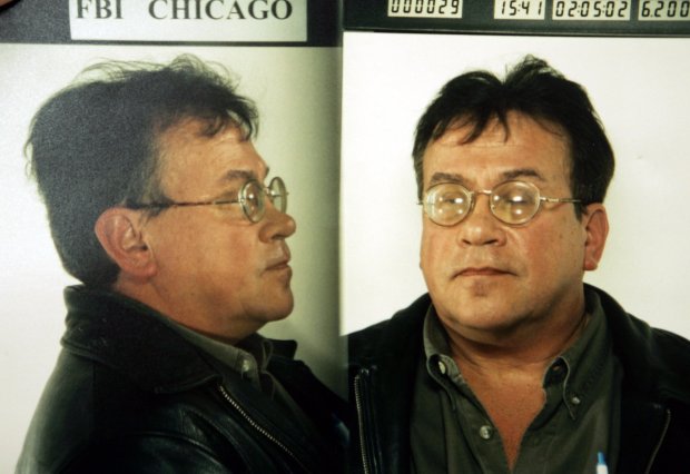 A booking photo of Ronald Mikos, who was convicted of fatally shooting Joyce Brannon in 2002. Brannon was cooperating in a federal fraud probe of his Medicare billings. (FBI)