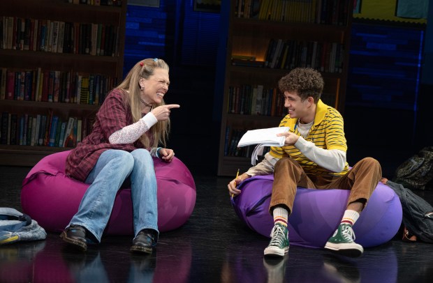 Carolee Carmello and Miguel Gil in the national tour of "Kimberly Akimbo" at CIBC Theatre. (Joan Marcus)