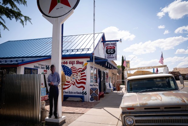 Angel and Vilma Delgadillo's Original Route 66 Gift Shop in Seligman, Arizona, June 6, 2025. (E. Jason Wambsgans/Chicago Tribune)