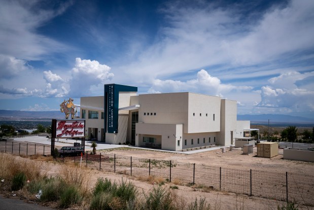 The unfinished West Central Route 66 Visitor Center on the edge of Albuquerque, New Mexico, June 10, 2025. (E. Jason Wambsgans/Chicago Tribune)