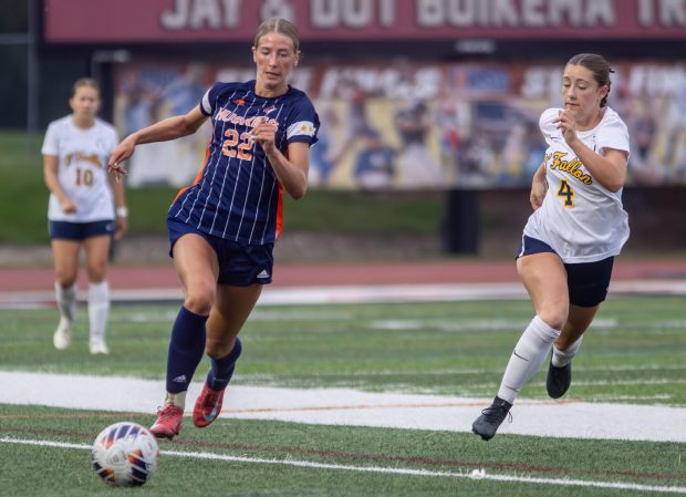 Naperville North's Claire DeCook makes a run