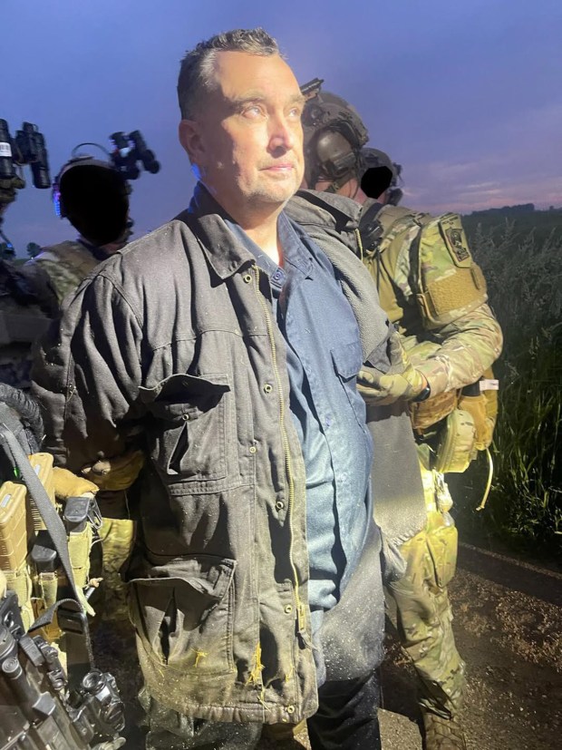 Vance Luther Boelter being taken into custody on Sunday, June 15, 2025. (Ramsey County Sheriff's Office/TNS)